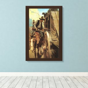 Vintage Cowboys, The Admirable Outlaw von NC Wyeth Leinwanddruck