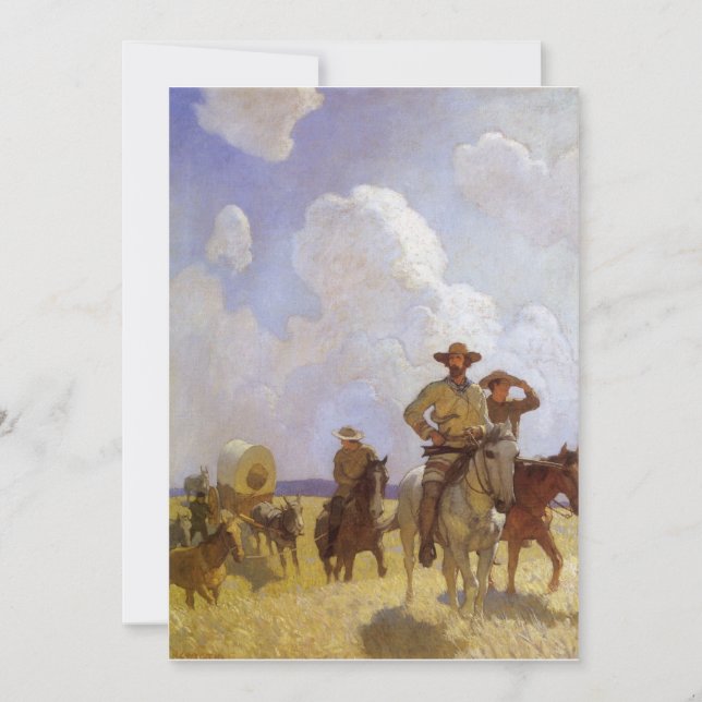 Vintage Cowboys, The Parkman Outfit von NC Wyeth (Vorderseite)