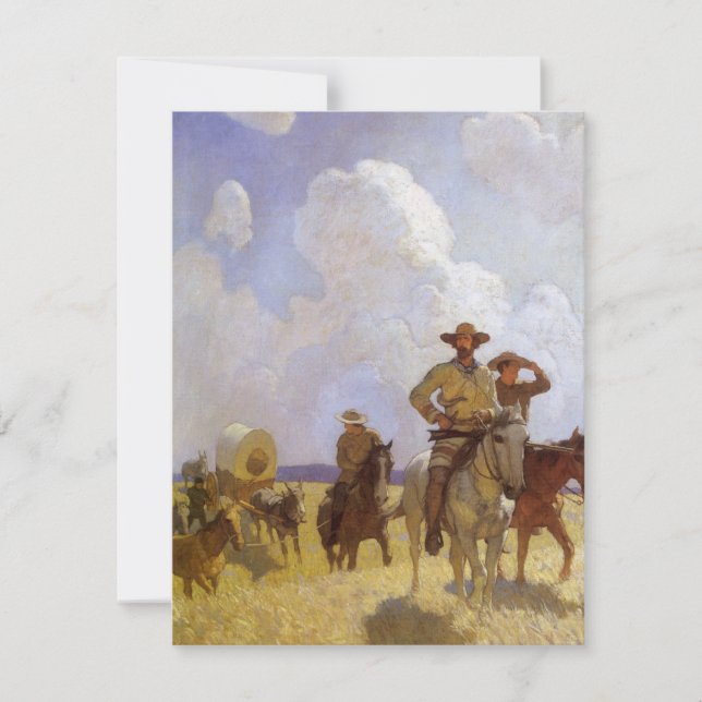 Vintage Cowboys, The Parkman Outfit von NC Wyeth (Vorderseite)