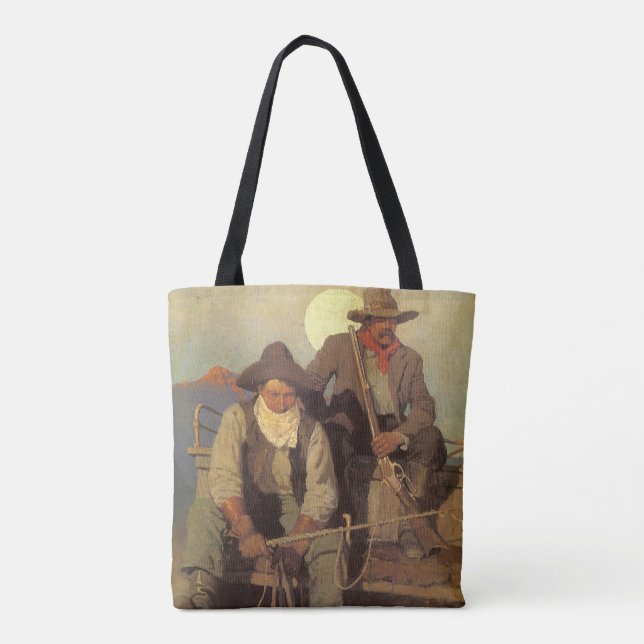Vintage Cowboys, The Pay Bühne von NC Wyeth (Rückseite)