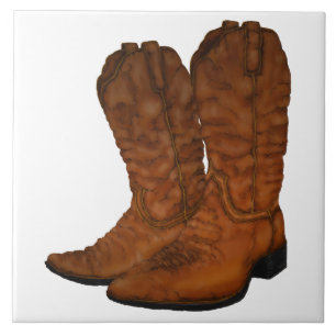 Vintage Cowboystiefel Fliese