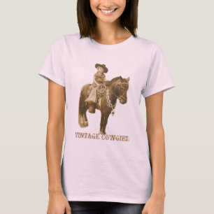 VINTAGE COWGIRL-DAMEN-SPITZE T-Shirt