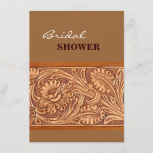 Vintage Cowgirl-Mode aus Südwestleder Einladung