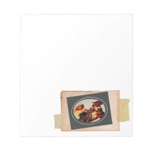 Vintage-Cowgirl Notizblock