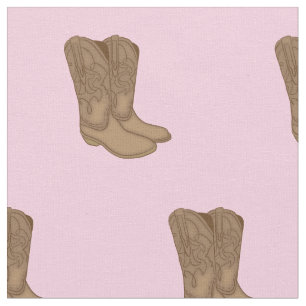 Vintage Cowgirl Stiefel Soft Pink Baby Room Dekora Stoff