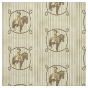 Vintage-Cowgirl Western Rodeo Stoff