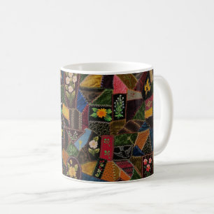 Vintage Crazy Quilt Kaffeetasse