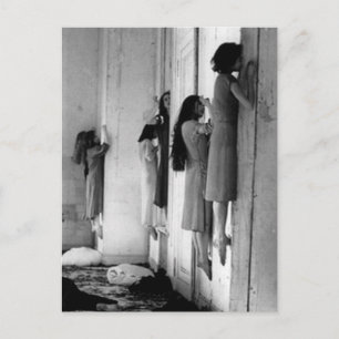 Vintage Creepie besessen Frauen Postkarte