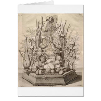 Vintage Creepy Skelette, Schädel und Bäume