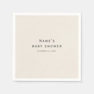 Vintage-Creme-Baby-Shower-Servietten Serviette