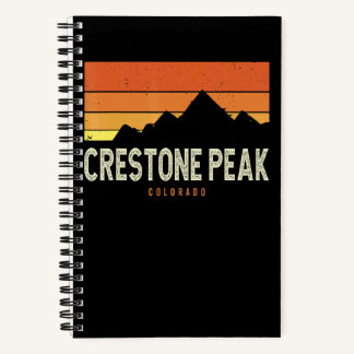 Vintage Crestone Peak Colorado Berge Wandern So Notizbuch