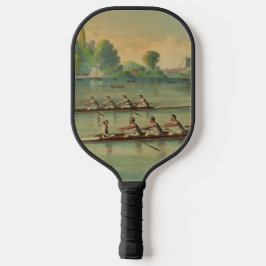 Vintage Crew Race Boat Race Pickleball Schläger