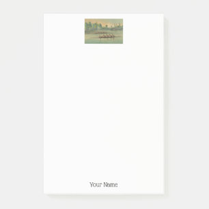 Vintage Crew Race Boat Race Post-it Klebezettel