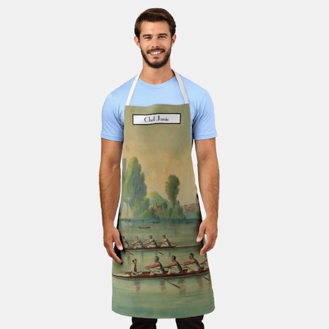 Vintage Crew Race Boat Race Schürze (Getragen)