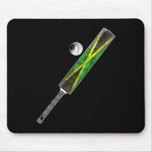Vintage Cricket Jamaika-Flagge jamaikanischer Stol Mousepad