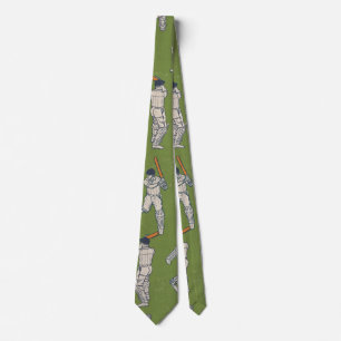 Vintage-Cricket-Muster Krawatte