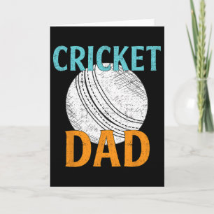 Vintage-Cricketspieler-Vater-Geschenke Lustige Spo Karte