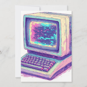 Vintage-CRT-Computer aus den späten 1990ern - 2 Einladung