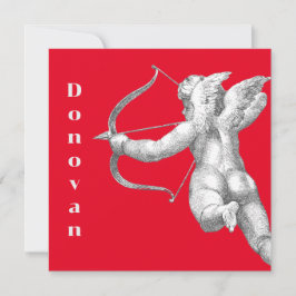 Vintage cupid dekorative Valentinenkarte Feiertagskarte
