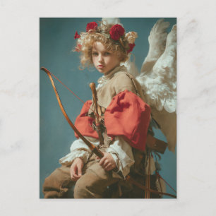 Vintage Cupid Engel  Postkarte