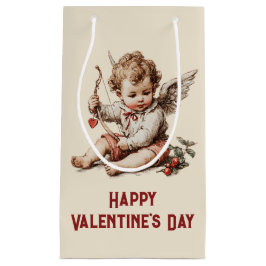 Vintage Cupid mit Herz-Bogen Kleine Geschenktüte