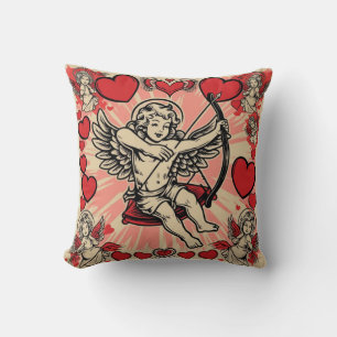 Vintage Cupide-Liebe Kissen