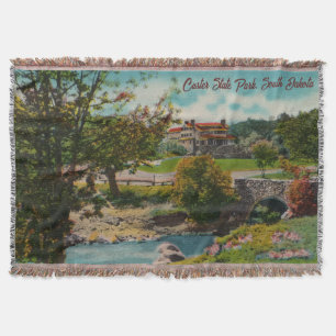 Vintage-Custer-State-Park-Wurfdecke Decke