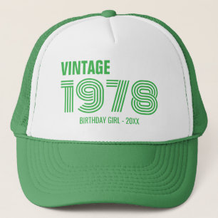 Vintage Custom 30. 40. 50. 60. Geburtstagskolade Truckerkappe
