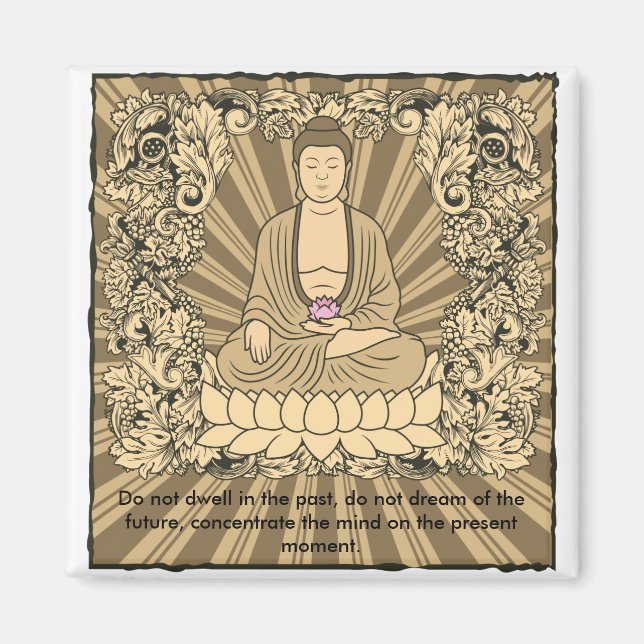 Vintage Custom Buddha Magnet (Vorne)