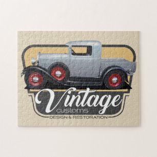 Vintage Custom Hot Rod Puzzle