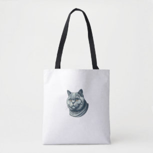 Vintage Cute Gray Cat Face Baby Towel Round Design