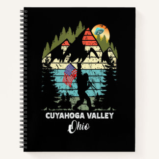 Vintage Cuyahoga Valley Wanderweg Retro 80er Notizbuch