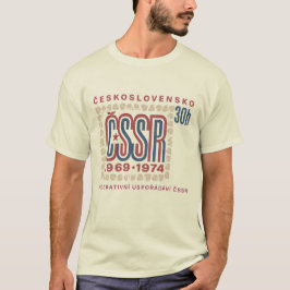 Vintage Czechoslovak ČSSR Stamp Artwork T-Shirt