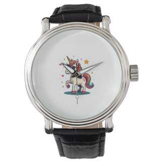 Vintage Dabbing Einhorn Regenbogen Sonnenbrille Re Armbanduhr