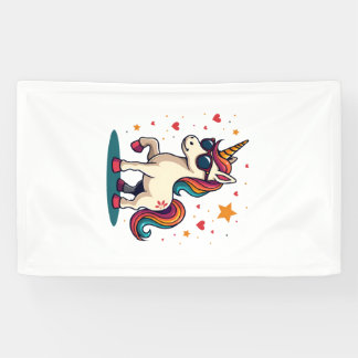 Vintage Dabbing Einhorn Regenbogen Sonnenbrille Re Banner