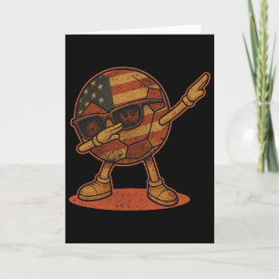 Vintage Dabbing Fußball Byll Amerikanisch  Karte
