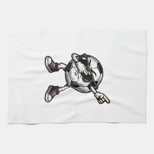 Vintage-Dabbing-Fußball-T-Shirt-Design (2)_1 Geschirrtuch