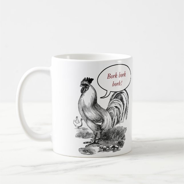 Vintage Dachdarstellung Tasse (Links)