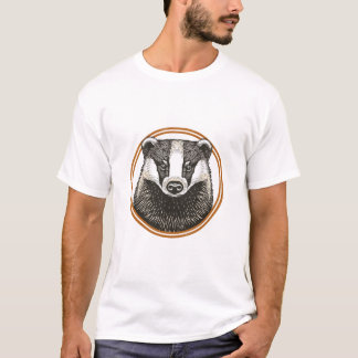 Vintage-Dachs-Abzeichen T-Shirt