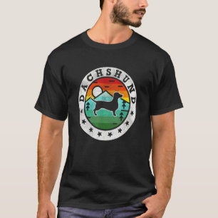 Vintage Dachshund Doxie Wiener Würstchen Retro Hun T-Shirt