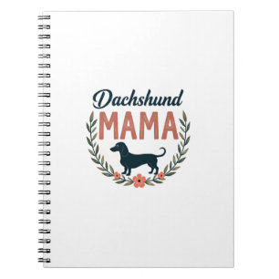 Vintage Dachshund Mama Floral Hunde Liebhaber Vect Notizblock