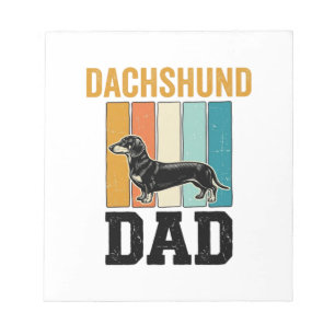 Vintage-Dachshund-Vater-Hundefan-Vector-Design_1 Notizblock
