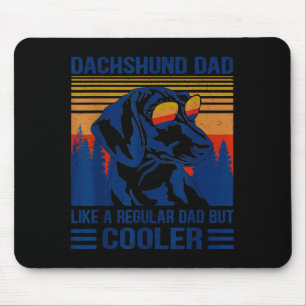 Vintage-Dachshund-Vater wie ein normaler Vater, ab Mousepad