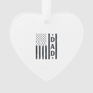 Vintage Dad Amerikanische Flagge Vektor Design_1 Ornament