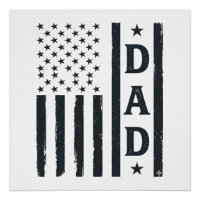 Vintage Dad Amerikanische Flagge Vektor Design_1