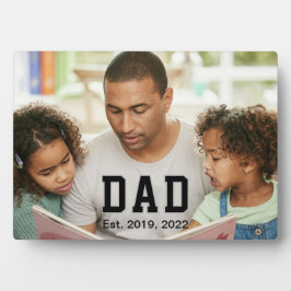Vintage Dad Established Gift Photo Fotoplatte
