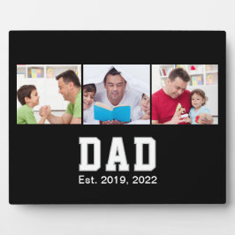 Vintage Dad Established Gift Text 3 Photo  Fotoplatte