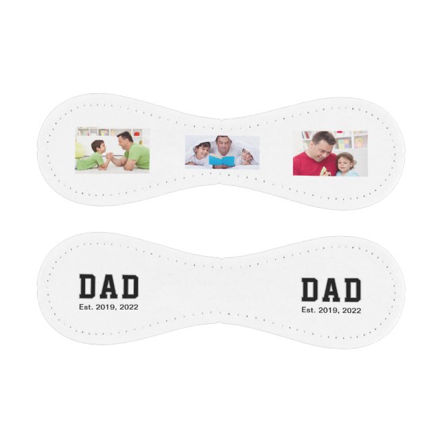Vintage Dad Established Text 3 Photo Gift Baseball (Paneele)
