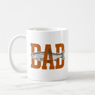 Vintage Dad Fishing Vector-Shirt-Design_1 Kaffeetasse