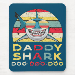 Vintage Daddy Shark "Doo Doo Doo" Mousepad